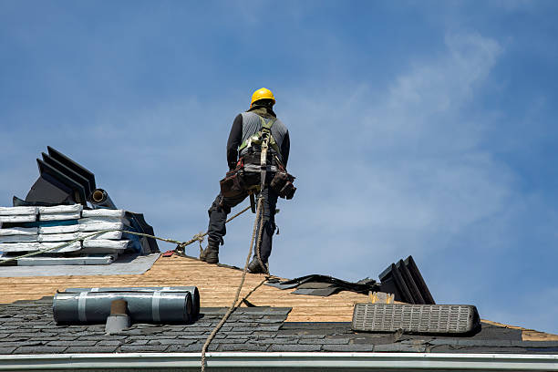 Professional Storm Damage Roof Repair technician working in Springfield, MI